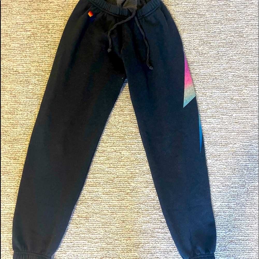 Aviator Nation lighting bolt sweatpants